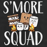 Smore Squad Kawaii S'more Camping Team distressed Beanie
