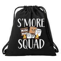 Smore Squad Kawaii S'more Camping Team distressed Drawstring Bag