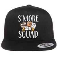 Smore Squad Kawaii S'more Camping Team distressed Flatbill Hat
