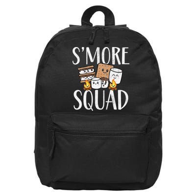 Smore Squad Kawaii S'more Camping Team distressed 16 in Basic Backpack