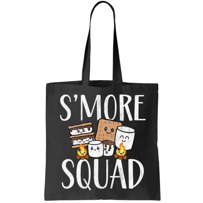 Smore Squad Kawaii S'more Camping Team distressed Bag