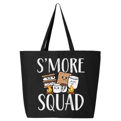 Smore Squad Kawaii S'more Camping Team distressed 25L Jumbo Tote