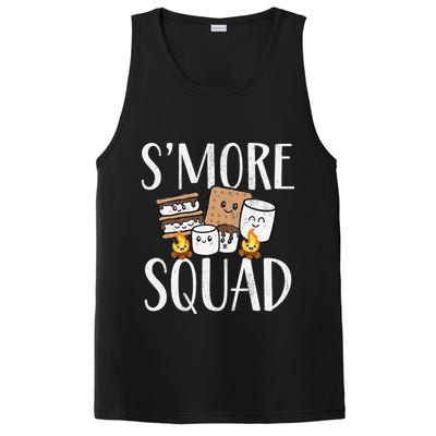 Smore Squad Kawaii S'more Camping Team distressed PosiCharge Competitor Tank