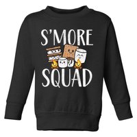 Smore Squad Kawaii S'more Camping Team distressed Toddler Sweatshirt