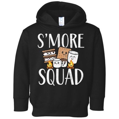 Smore Squad Kawaii S'more Camping Team distressed Toddler Hoodie