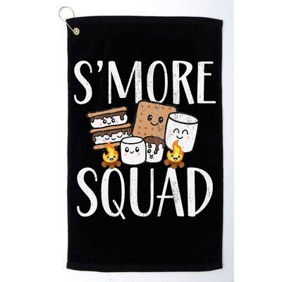 Smore Squad Kawaii S'more Camping Team distressed Golf Towel
