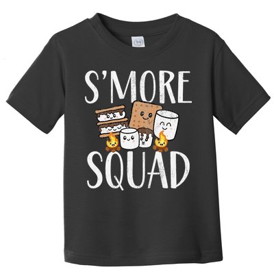 Smore Squad Kawaii S'more Camping Team distressed Toddler T-Shirt