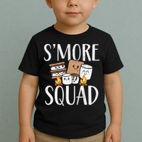 Smore Squad Kawaii S'more Camping Team distressed Toddler T-Shirt