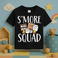 Smore Squad Kawaii S'more Camping Team distressed Toddler T-Shirt