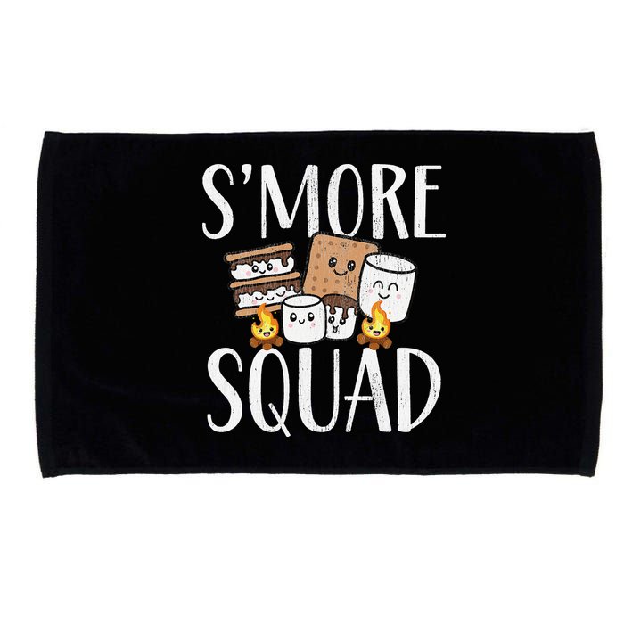 Smore Squad Kawaii S'more Camping Team distressed Microfiber Hand Towel
