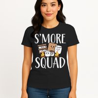 Smore Squad Kawaii S'more Camping Team distressed Womens T-Shirt