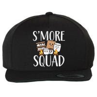 Smore Squad Kawaii S'more Camping Team distressed Wool Snapback Cap