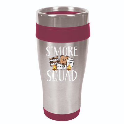Smore Squad Kawaii S'more Camping Team distressed 16oz Travel Tumbler