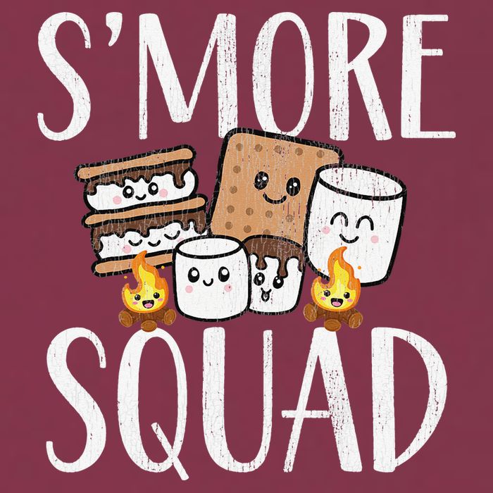 Smore Squad Kawaii S'more Camping Team distressed 16oz Travel Tumbler
