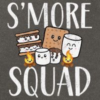 Smore Squad Kawaii S'more Camping Team distressed Cotton Canvas Backpack
