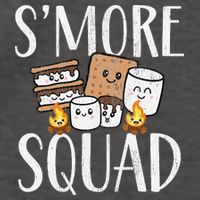 Smore Squad Kawaii S'more Camping Team distressed Vector Backpack