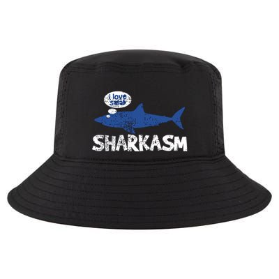 Shark Shar Kasm Marine Biology Funny Vintage Gift Cool Comfort Performance Bucket Hat