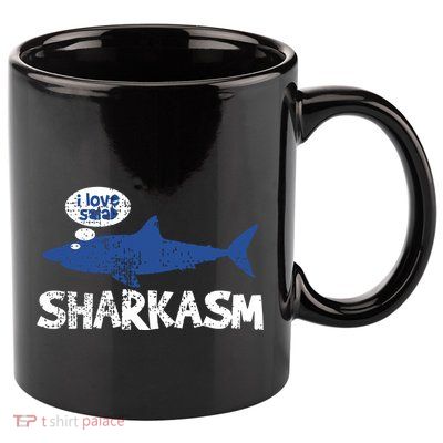 Shark Shar Kasm Marine Biology Funny Vintage Gift 11oz C Handle Ceramic Mug