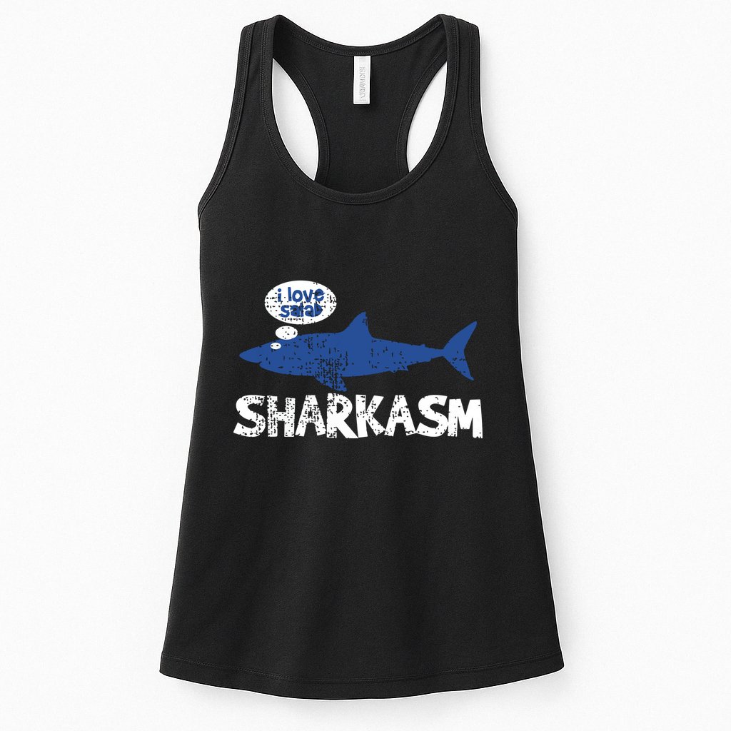 Shark Shar Kasm Marine Biology Funny Vintage Gift Womens Tank Top