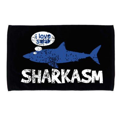 Shark Shar Kasm Marine Biology Funny Vintage Gift Microfiber Hand Towel