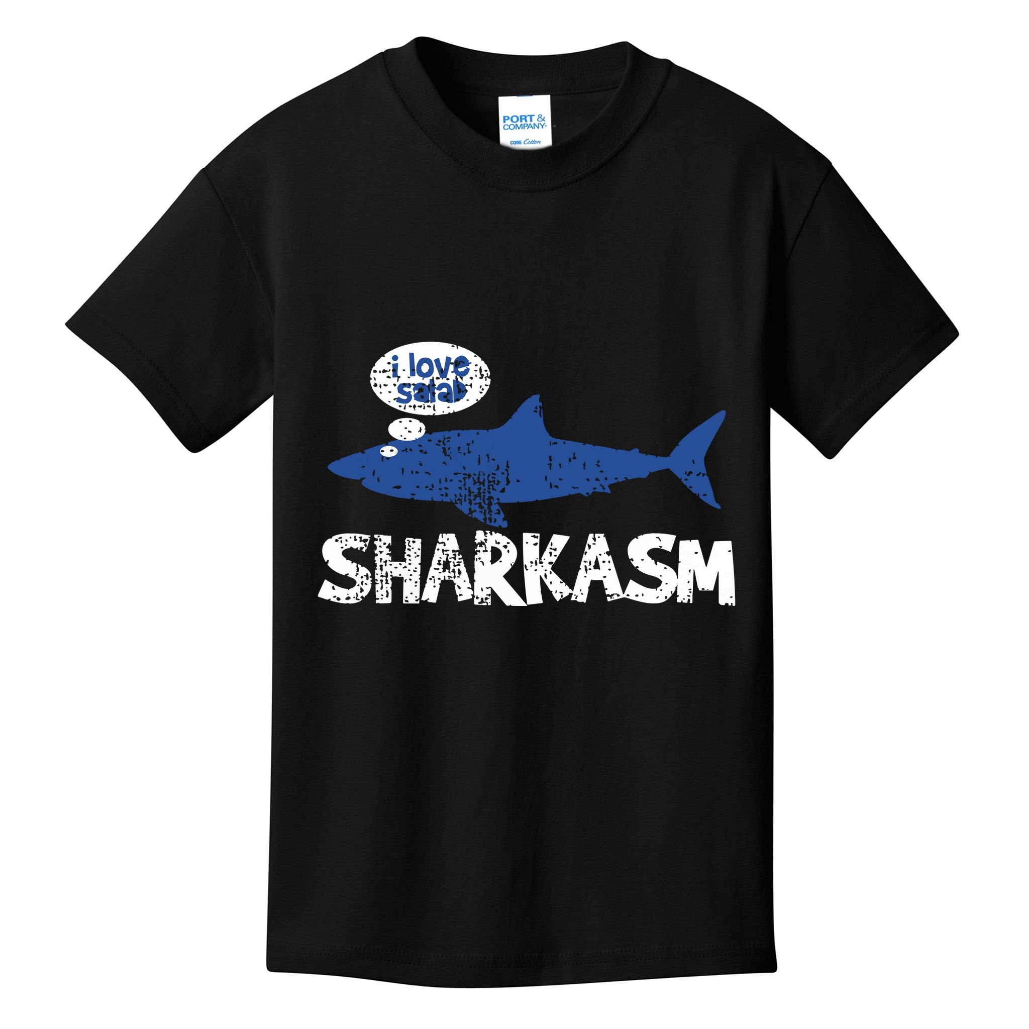Shark Shar Kasm Marine Biology Funny Vintage Gift Kids T-Shirt