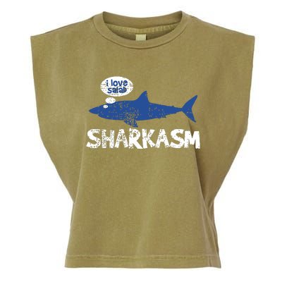 Shark Shar Kasm Marine Biology Funny Vintage Gift Garment-Dyed Women's Muscle Tee