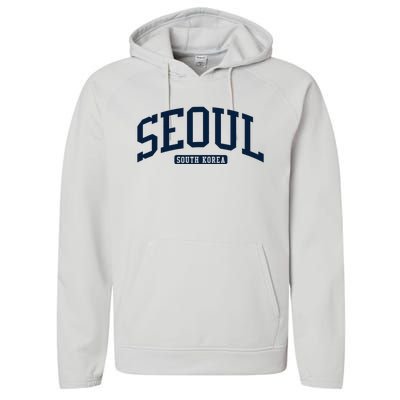 Seoul South Korea College University Style Performance Fleece Hoodie