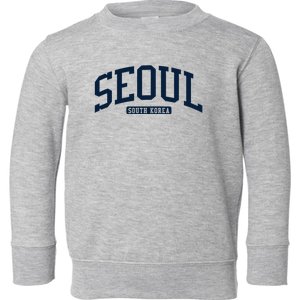 Seoul South Korea College University Style Toddler Sweatshirt