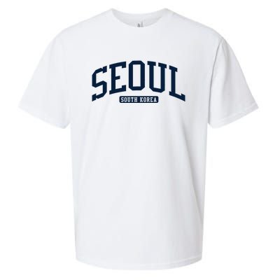 Seoul South Korea College University Style Sueded Cloud Jersey T-Shirt