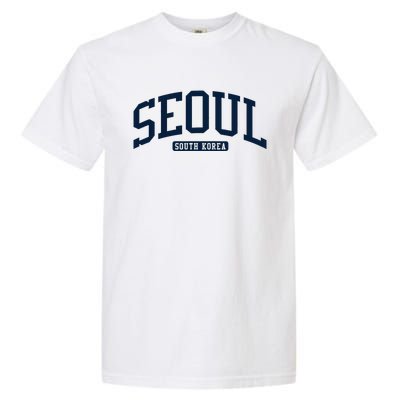 Seoul South Korea College University Style Garment-Dyed Heavyweight T-Shirt