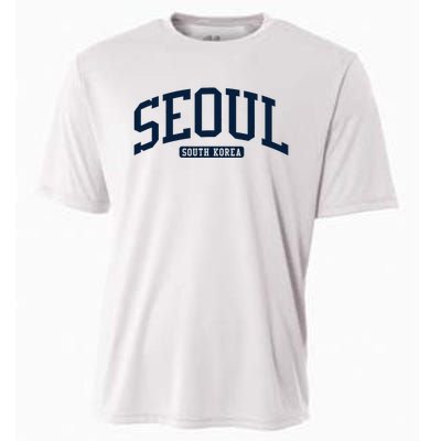 Seoul South Korea College University Style Cooling Performance Crew T-Shirt