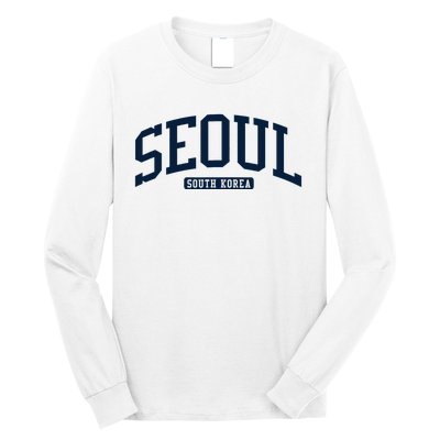 Seoul South Korea College University Style Long Sleeve Shirt