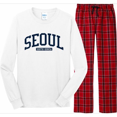 Seoul South Korea College University Style Long Sleeve Pajama Set