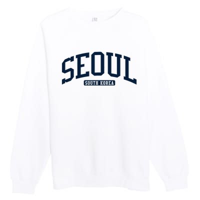 Seoul South Korea College University Style Premium Crewneck Sweatshirt