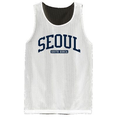 Seoul South Korea College University Style Mesh Reversible Basketball Jersey Tank