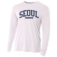 Seoul South Korea College University Style Cooling Performance Long Sleeve Crew