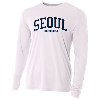 Seoul South Korea College University Style Cooling Performance Long Sleeve Crew