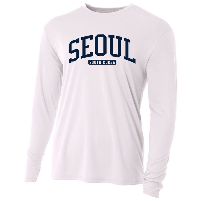 Seoul South Korea College University Style Cooling Performance Long Sleeve Crew