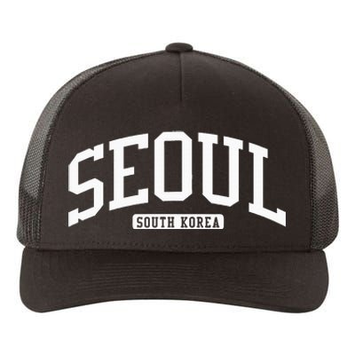 Seoul South Korea College University Style Yupoong Adult 5-Panel Trucker Hat