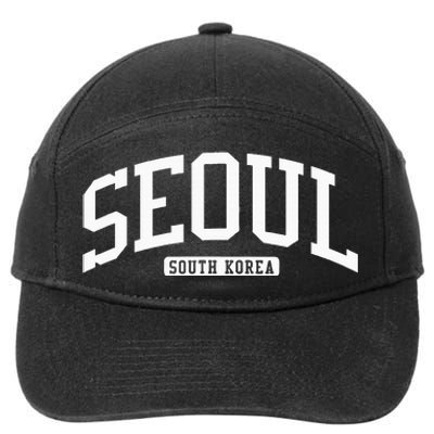 Seoul South Korea College University Style 7-Panel Snapback Hat