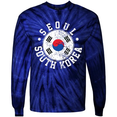 Seoul South Korea Tie-Dye Long Sleeve Shirt