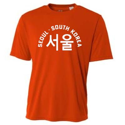 Seoul South Korea Korean Hangul College Style Retro Cooling Performance Crew T-Shirt