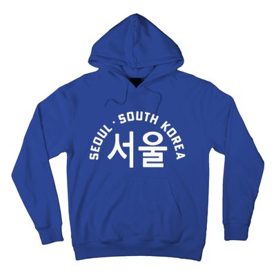 Seoul South Korea Korean Hangul College Style Retro Hoodie