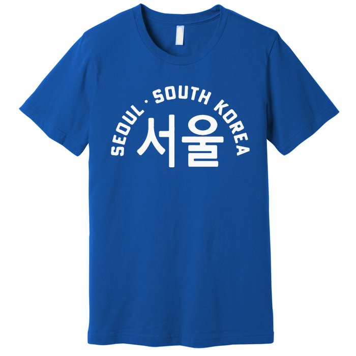 Seoul South Korea Korean Hangul College Style Retro Premium T-Shirt