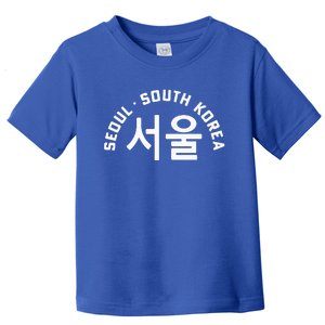 Seoul South Korea Korean Hangul College Style Retro Toddler T-Shirt