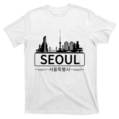 Seoul South Korea Skyline Cityscape T-Shirt