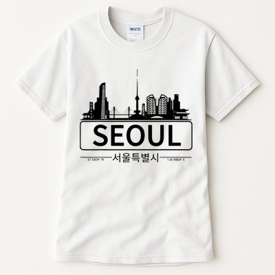 Seoul South Korea Skyline Cityscape Tall T-Shirt