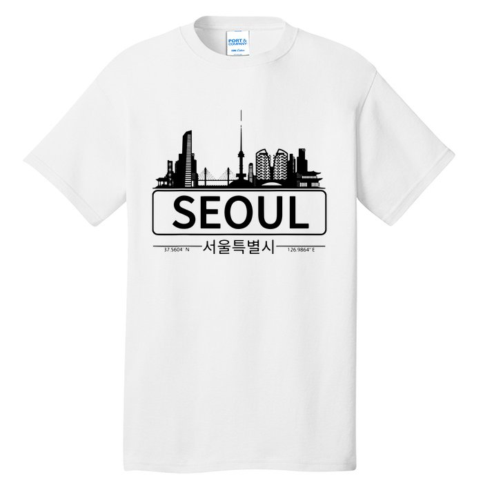 Seoul South Korea Skyline Cityscape Tall T-Shirt