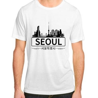 Seoul South Korea Skyline Cityscape Adult ChromaSoft Performance T-Shirt