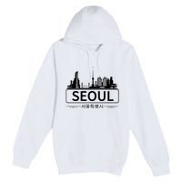 Seoul South Korea Skyline Cityscape Premium Pullover Hoodie